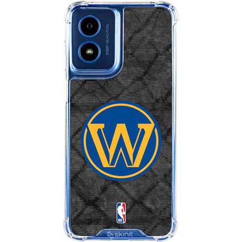 NBA Golden State Warriors Dark Rust Moto G 5G (2024) Clear Case